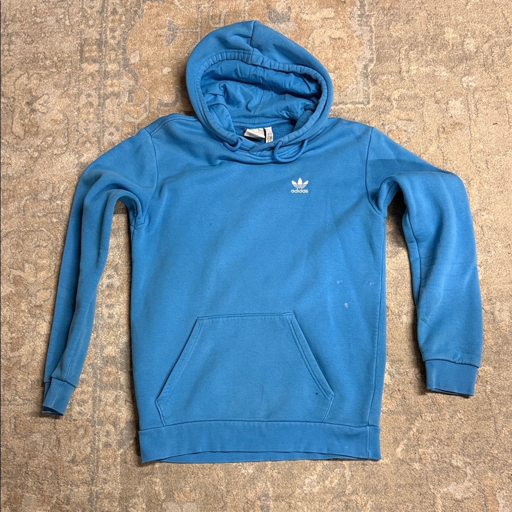 Adidas Men's Blue Hoodie Sweater